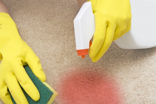 Cleaner Waterloo team focused on maintaining a spotless and welcoming space
