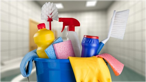 After builders cleaning team preparing a renovated Waterloo property for final handover