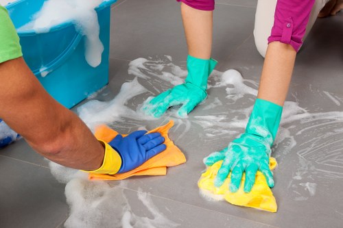 Local cleaners working in a Waterloo residential property