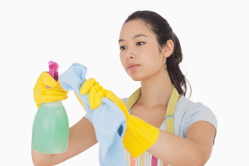 Preparation for a domestic cleaning visit in a Waterloo apartment
