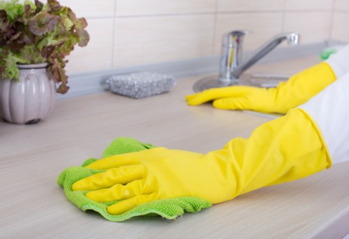 Customer service acknowledgement step in a cleaning complaints process
