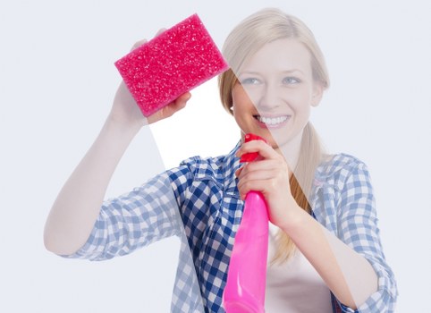 A professional team assessing and resolving a cleaning complaint